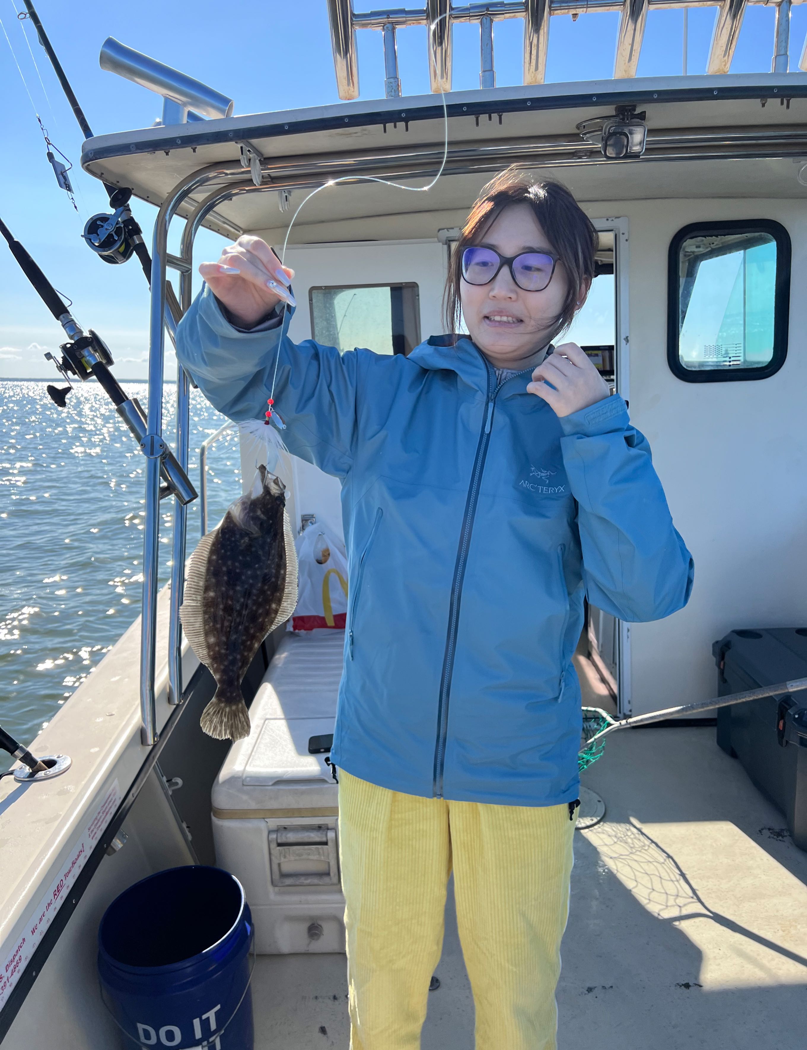 One summer flounder fish caught in MD