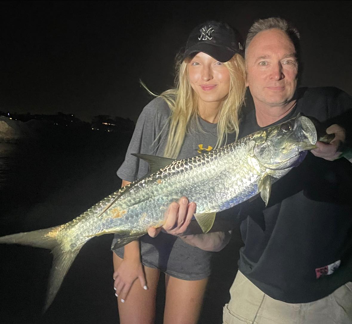 Tarpon fish caught in Key Biscayne, Florida
