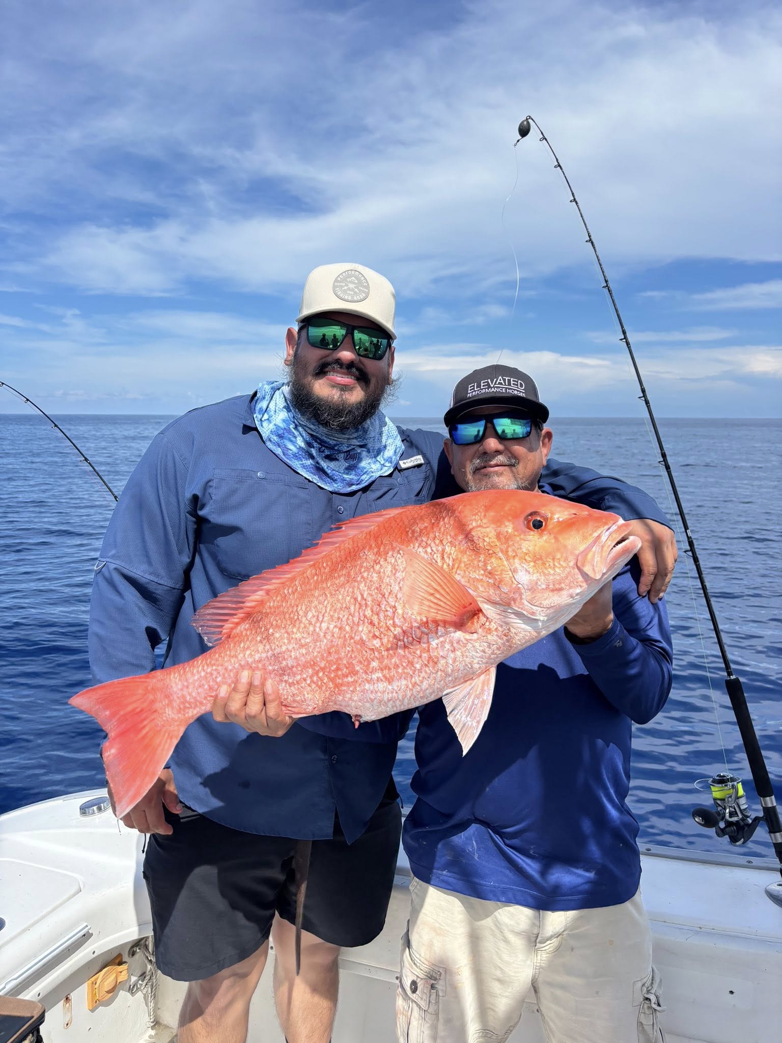 Two people fishing in Largo