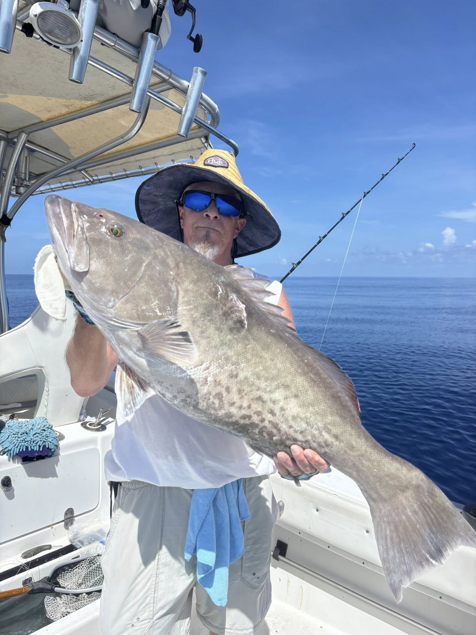 Lone angler fishing in Largo