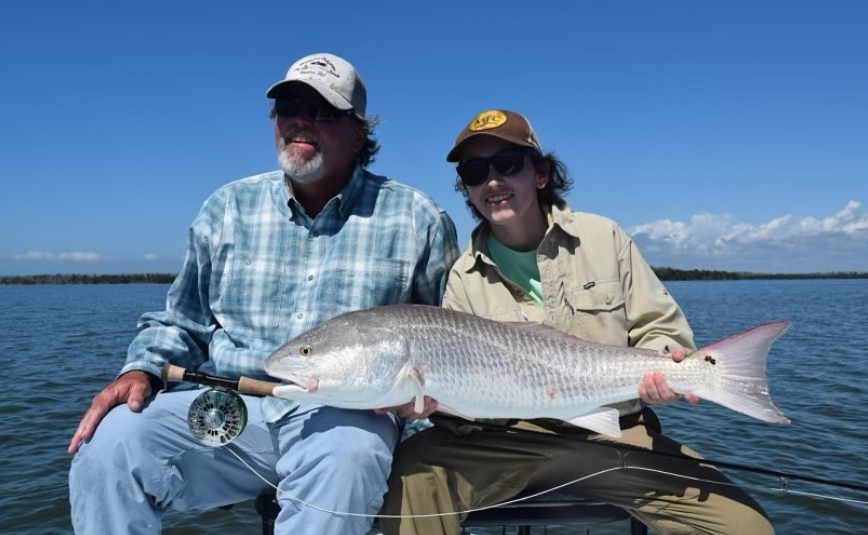 Redfish caught while fishing in Naples