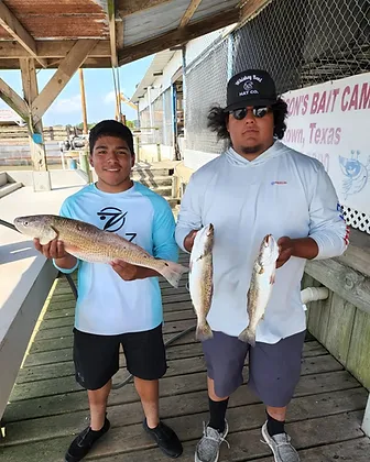 3 fish caught while fishing in TX