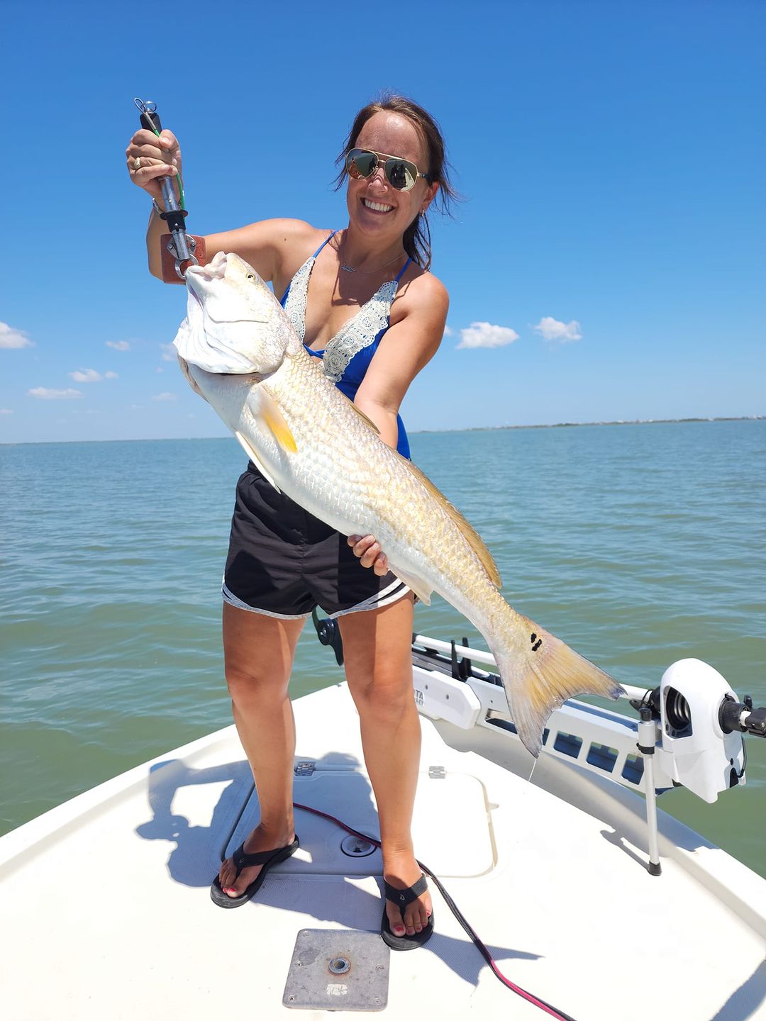 Lone angler casts line in Texas