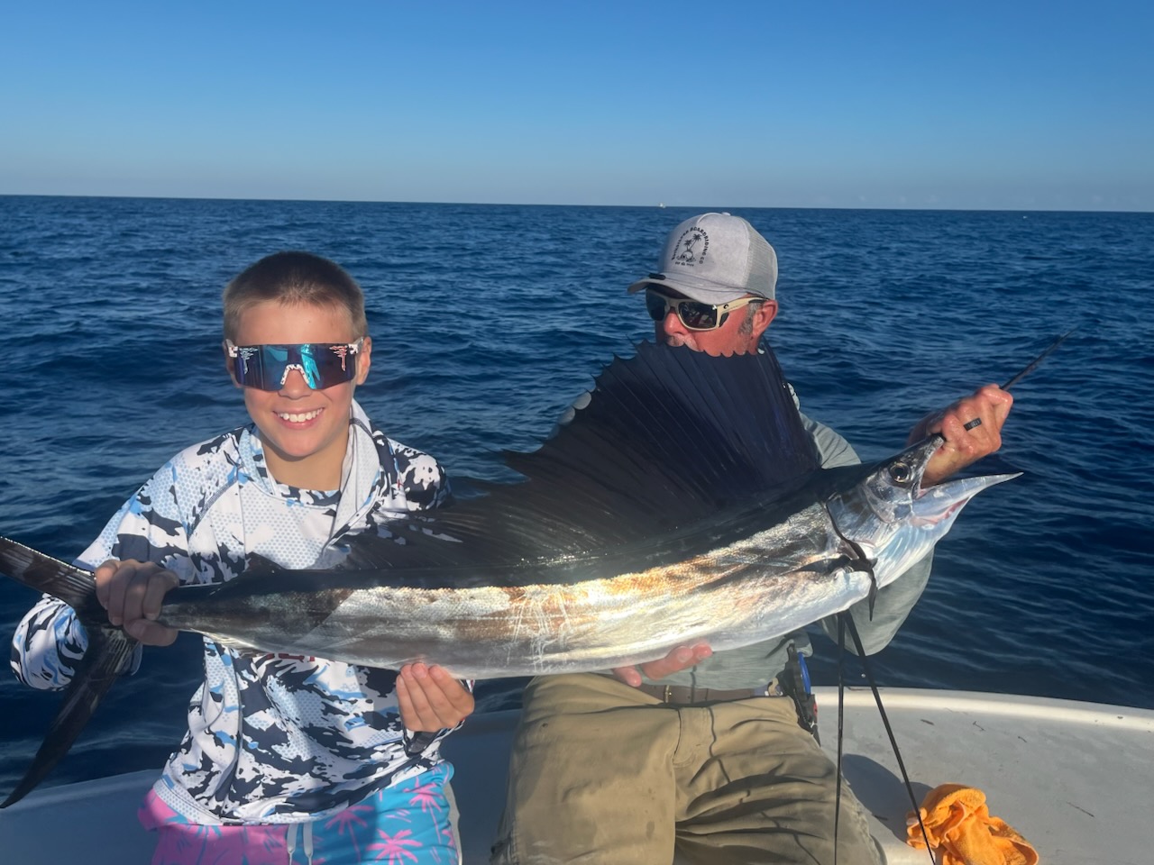 Atlantic Sailfish being fished in Big Pine Key