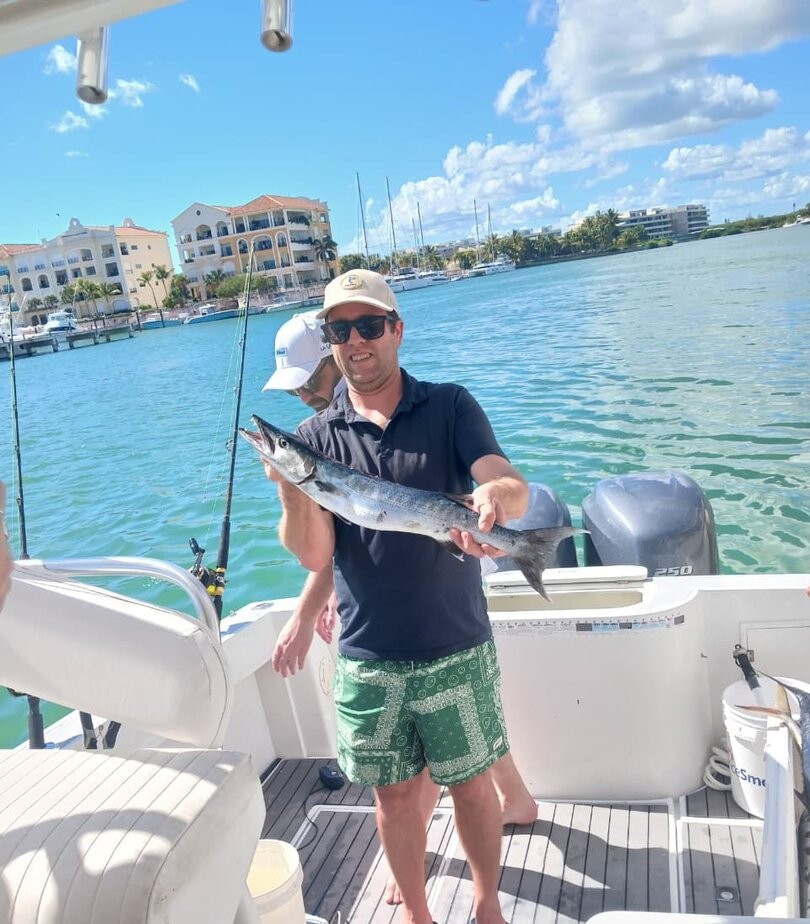 Great barracuda caught while fishing in Punta Cana waters