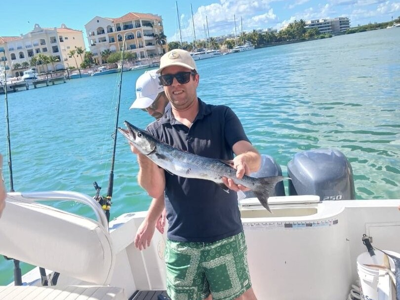 Offshore fishing boat charter in Punta Cana waters targeting marlin, tuna, and mahi mahi