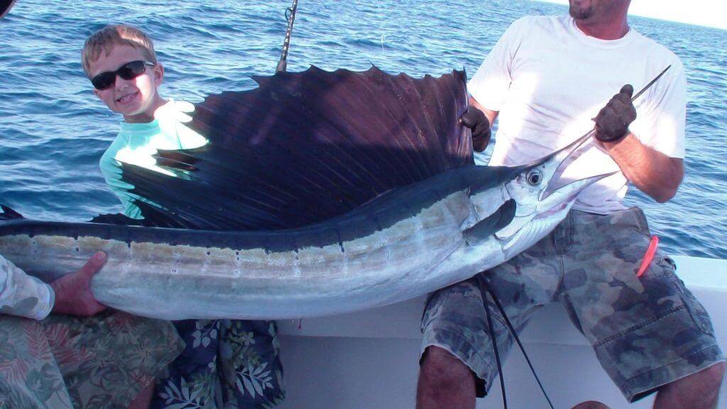 Angler landing a large fish in FL