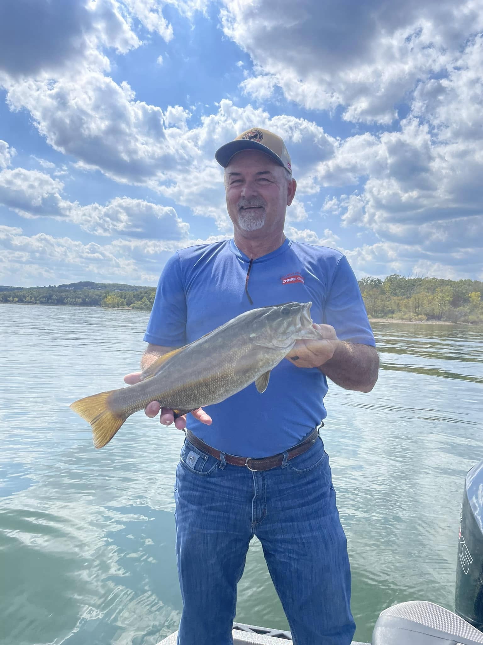A single angler fishing in Branson