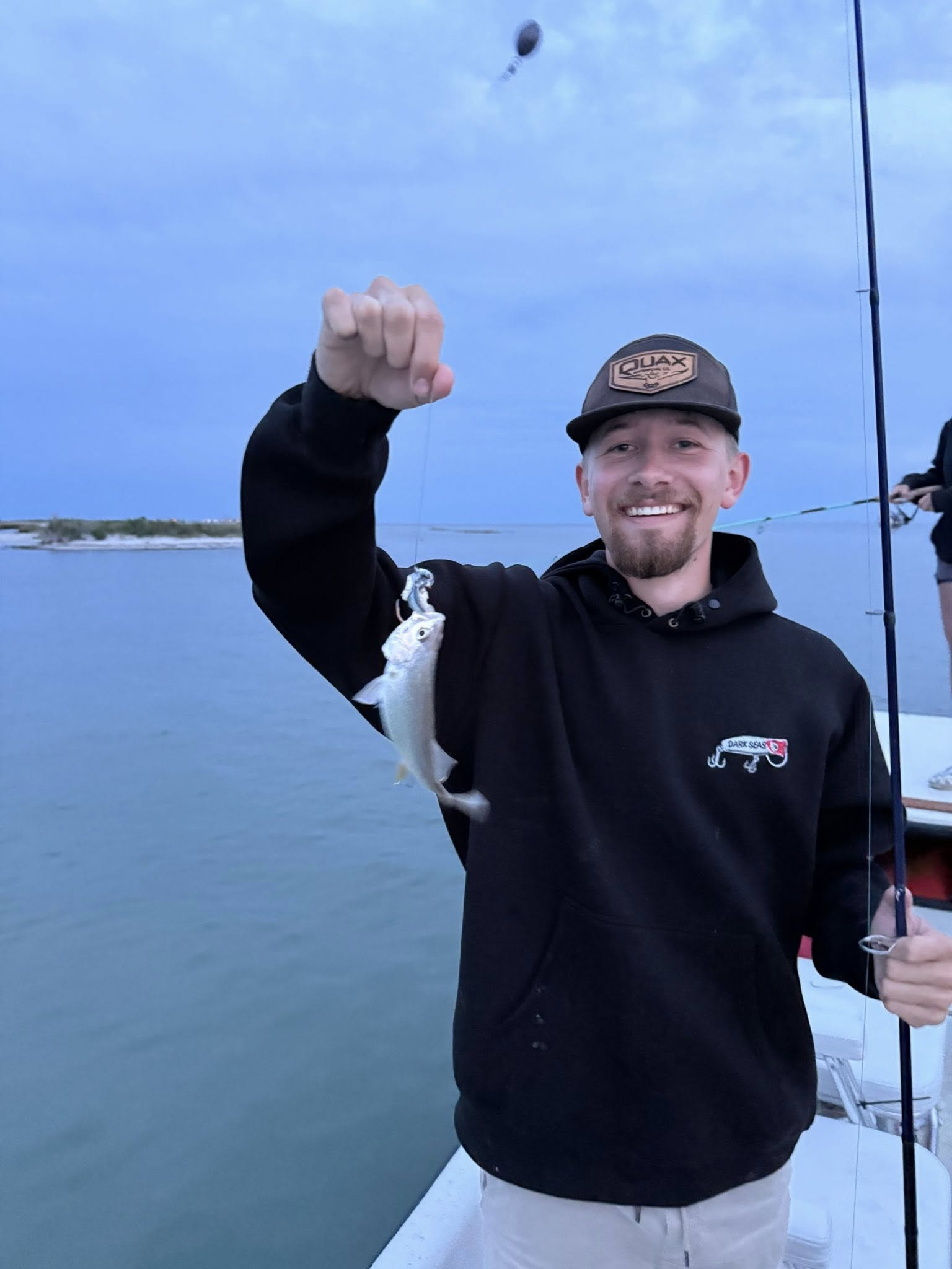 Atlantic Sharpnose Shark, 6-inch fish, caught at Chincoteague Island