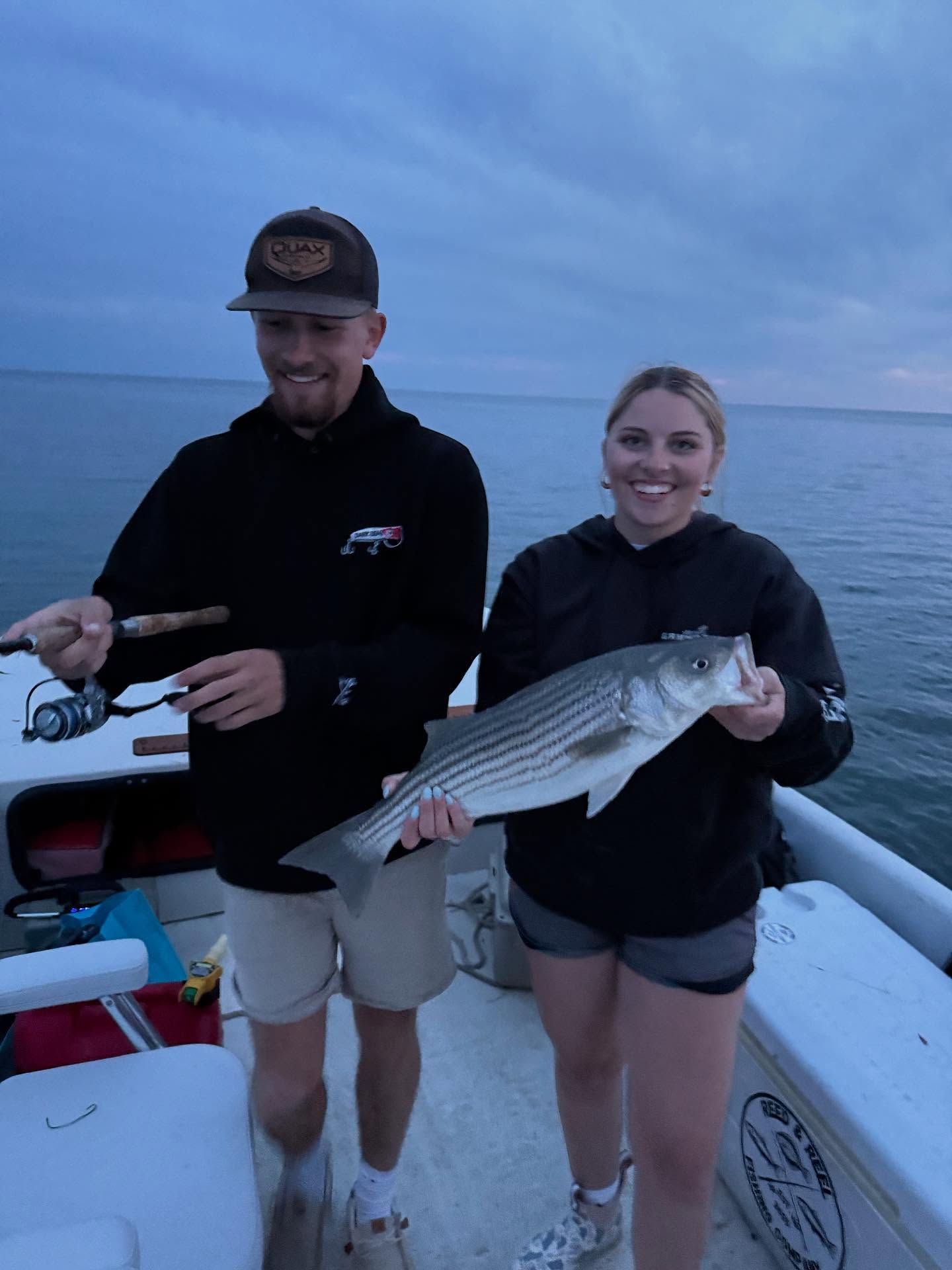 Striped bass fishing in VA