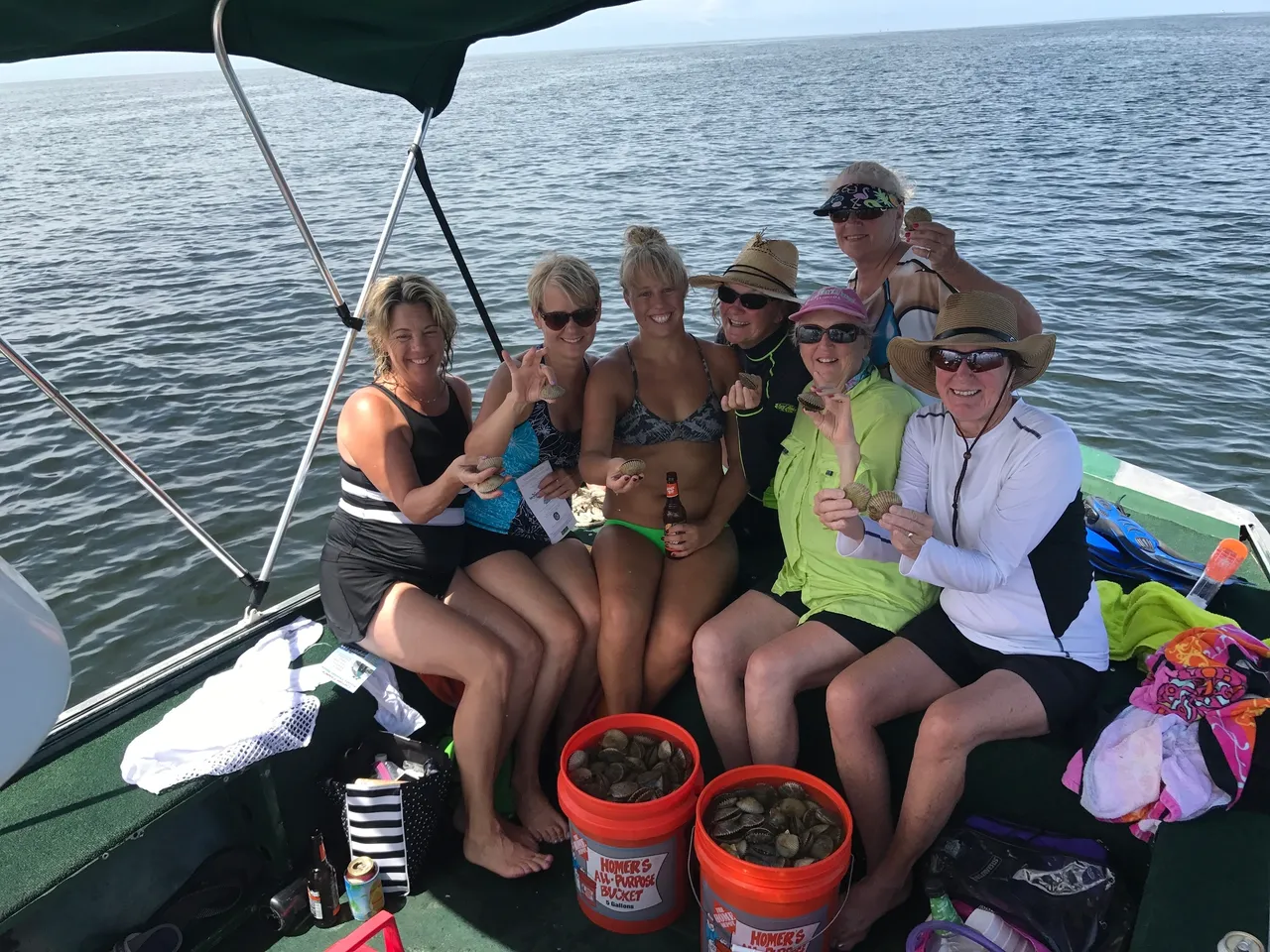 Seven anglers fishing in Crystal River
