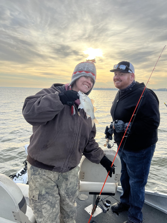 2 people fishing in TX