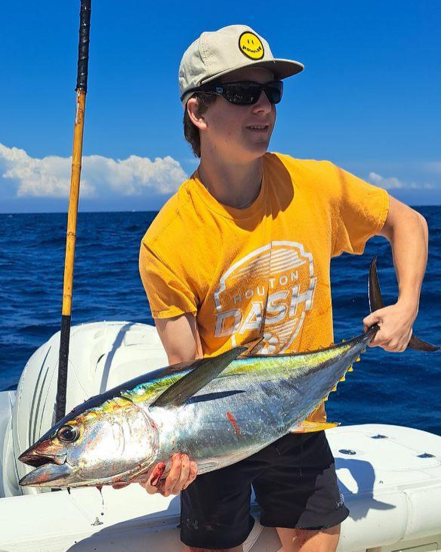 Angler holding a 21-inch fish in San Diego