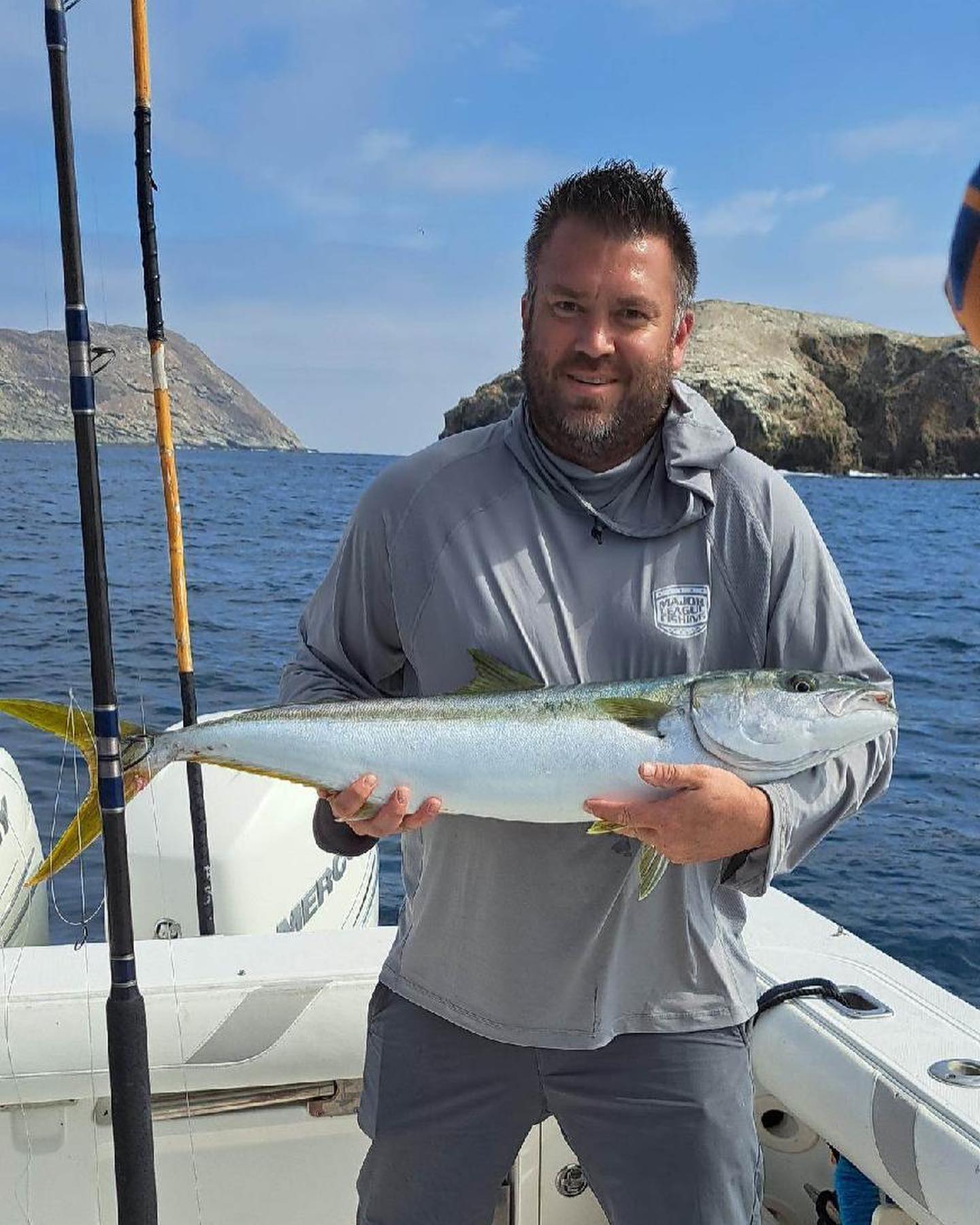 Yellowtail Amberjack, a large fish, caught by one person in San Diego