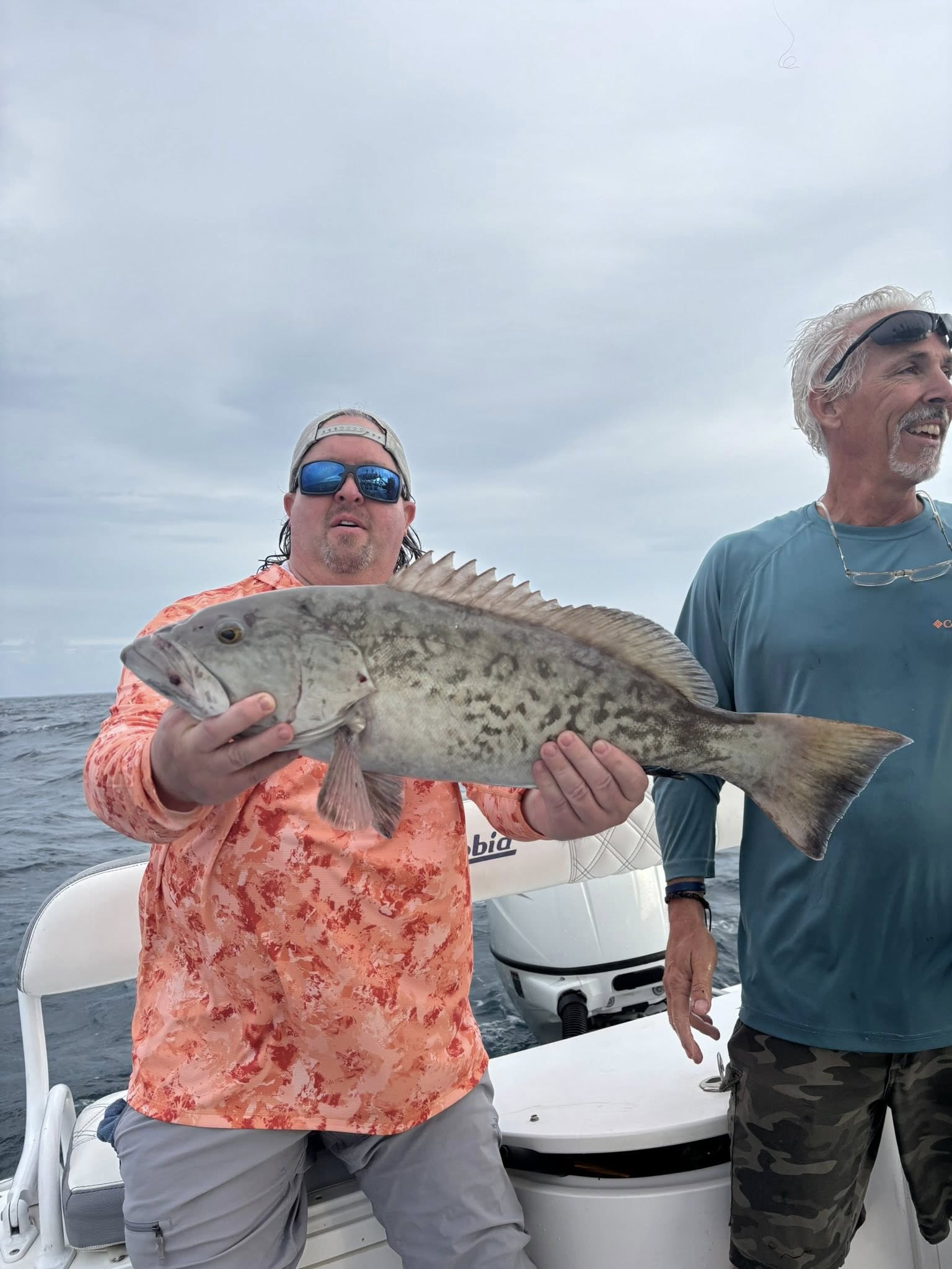 Gag grouper catch on fishing boat in Destin FL