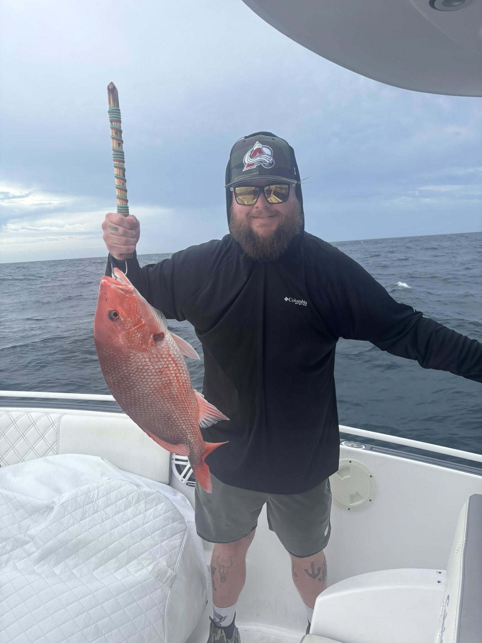 Red snapper caught while fishing in Destin FL waters