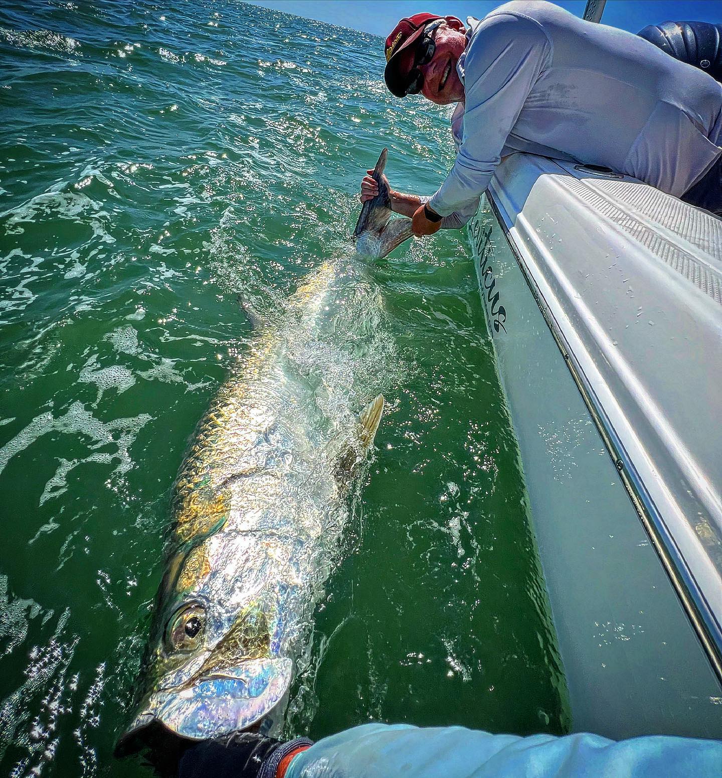 A stunning view of the Fort Myers Beach coastline, perfect for fishing tours.