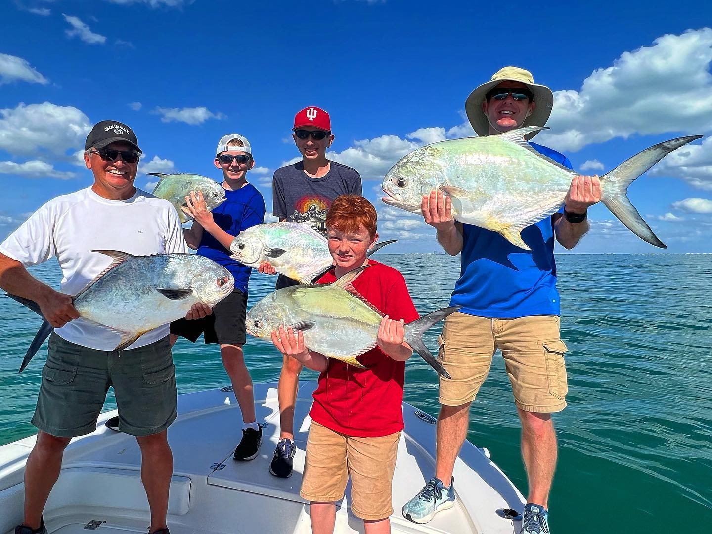 3 permit and african pompano fish caught in florida