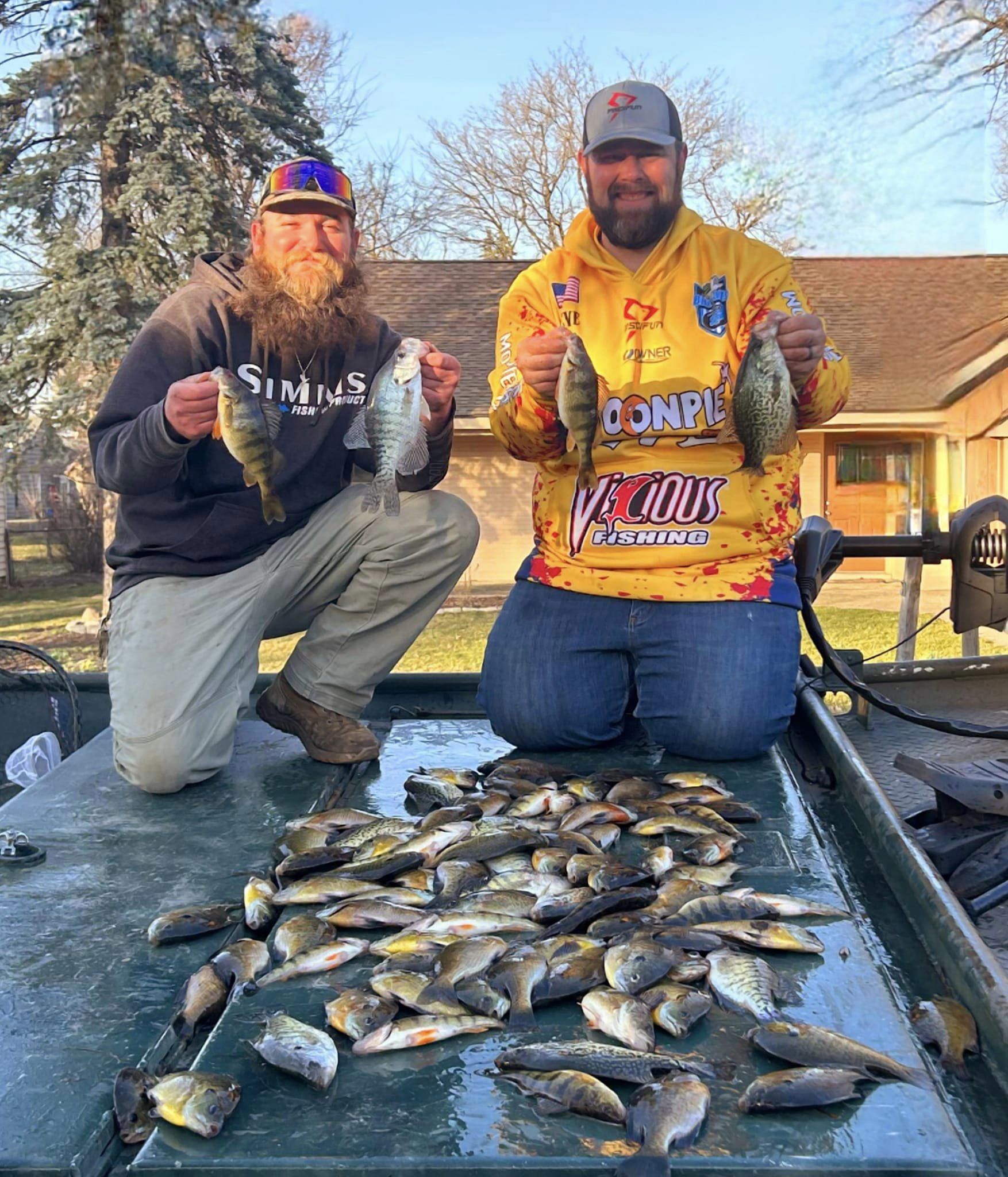 4 gag grouper fish caught by 2 people in East Dundee