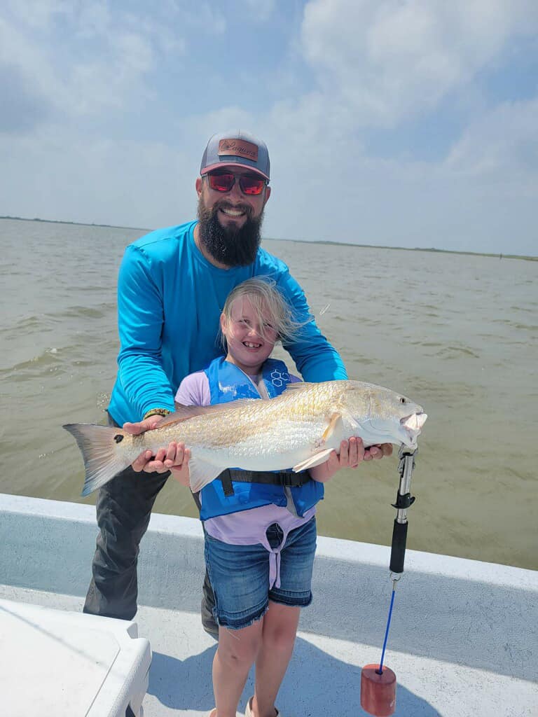 Redfish caught in Freeport, best and great fishing