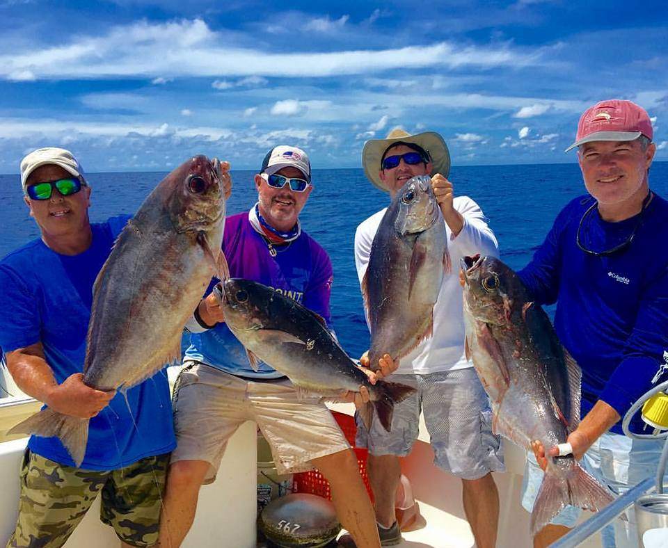 4 big fish caught while fishing in Marathon