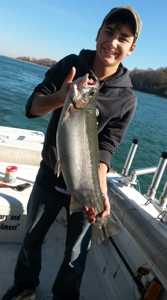 A single rainbow trout caught in Fairview