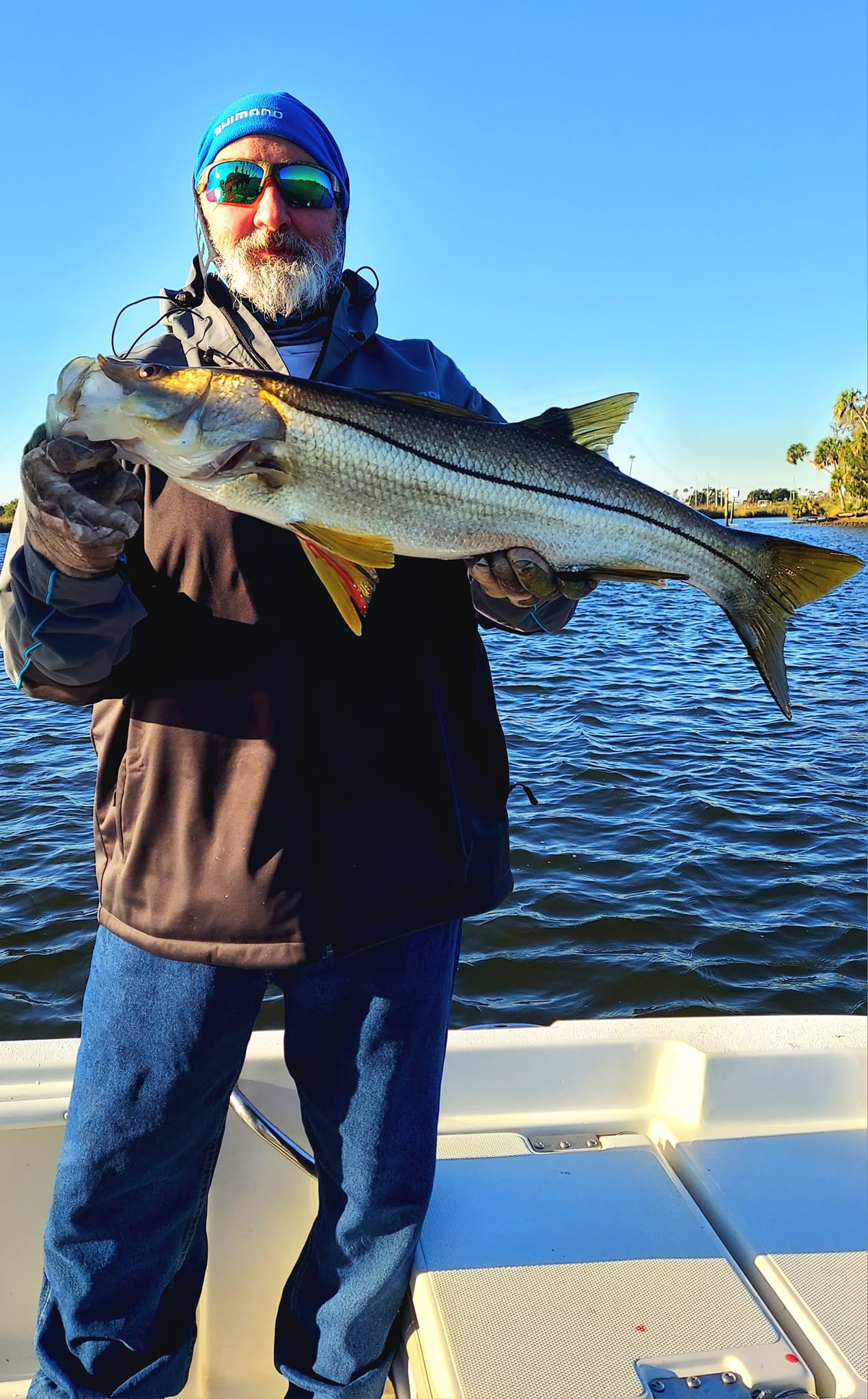 Snook, a 25-inch fish, caught while fishing in FL