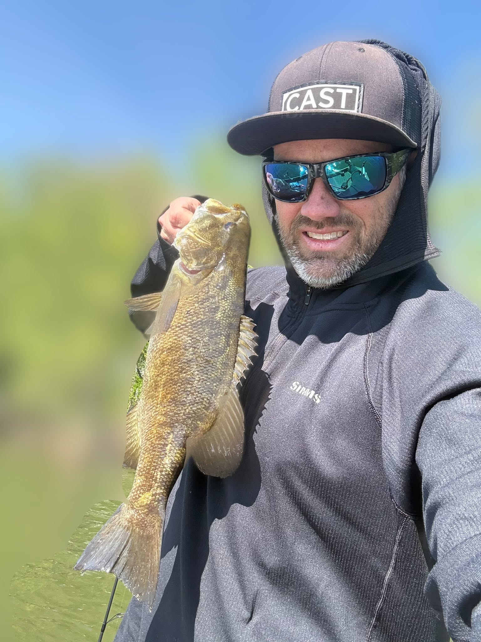 Smallmouth bass catch in Harrisburg PA fishing trip