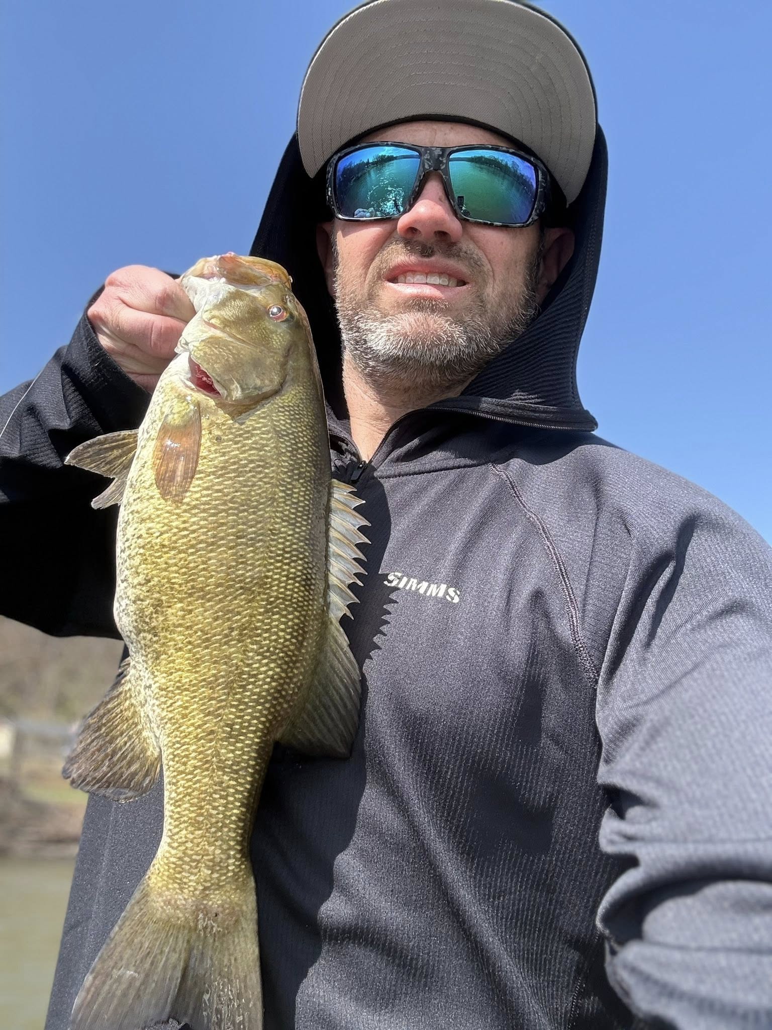 Smallmouth bass catch from Harrisburg PA fishing trip