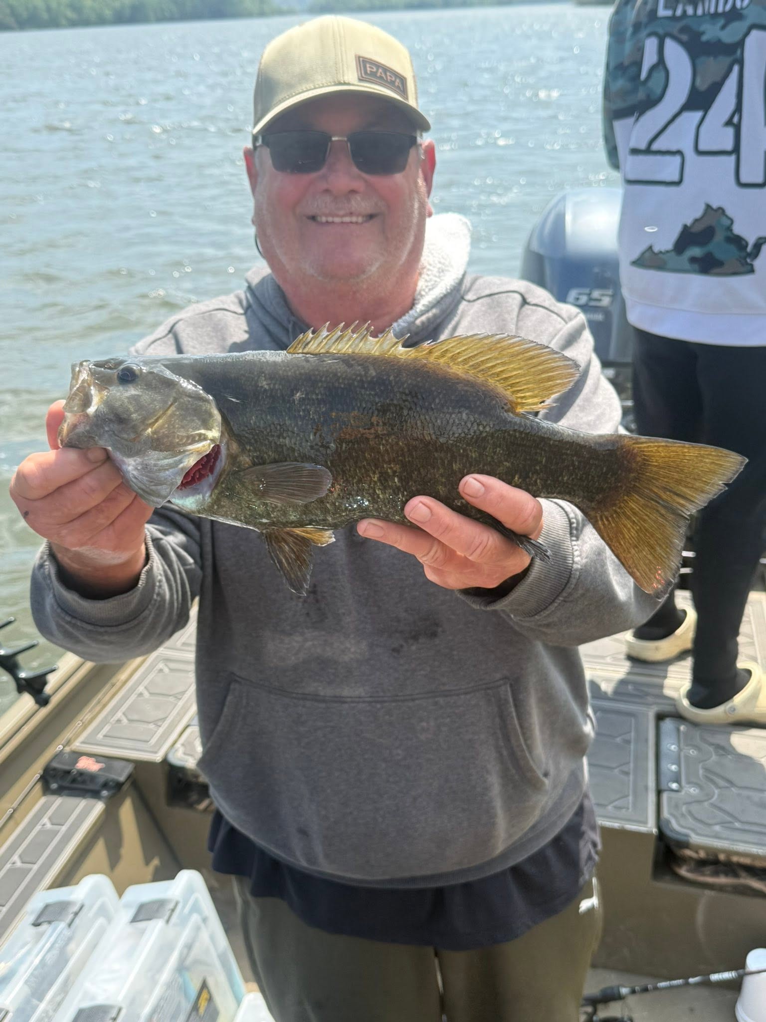 Smallmouth bass caught while fishing in Harrisburg PA