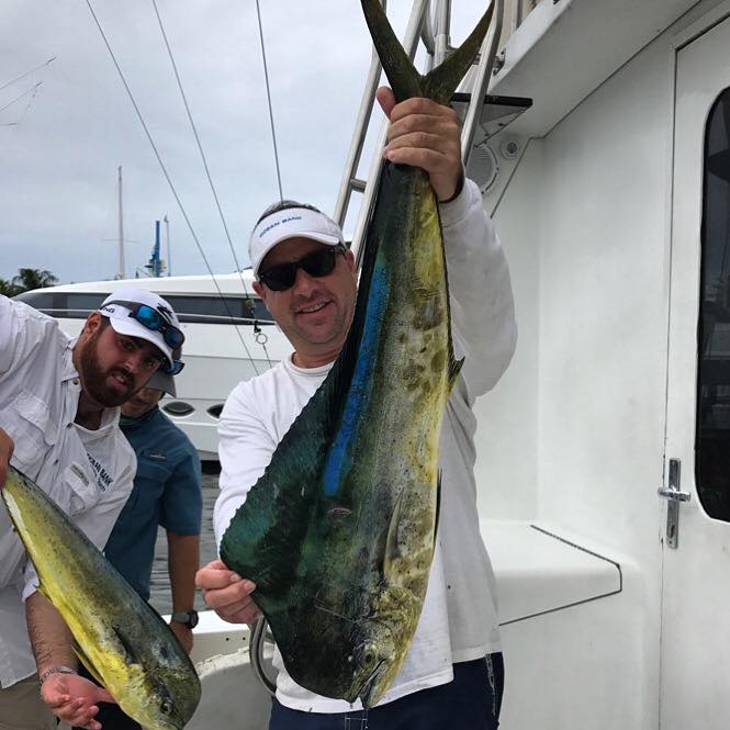 Two anglers fishing at Key Biscayne