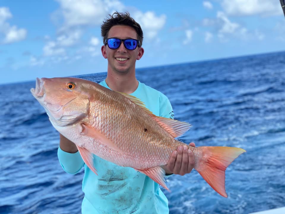 Mutton Snapper, a 28-inch fish, caught in Key Biscayne