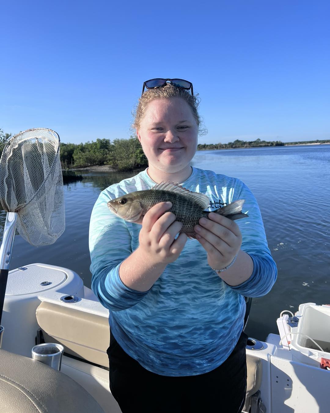 Angler with a fishing rod in Palm Coast