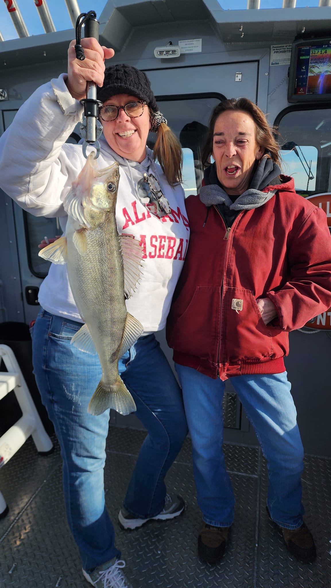 A fisherman with a big catch in Ohio