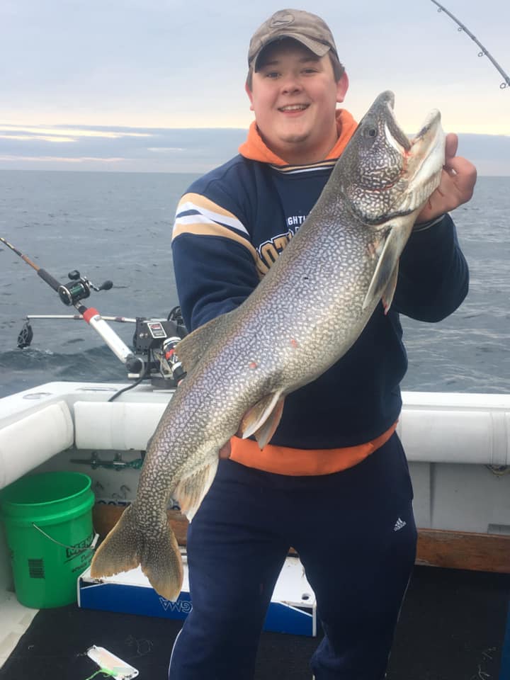Fishing trip in Waukegan with a 27-inch fish