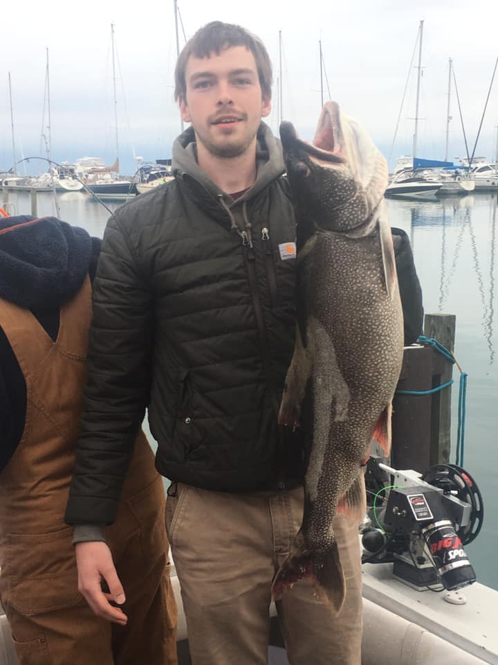 Big 28-inch fish caught while fishing in Waukegan