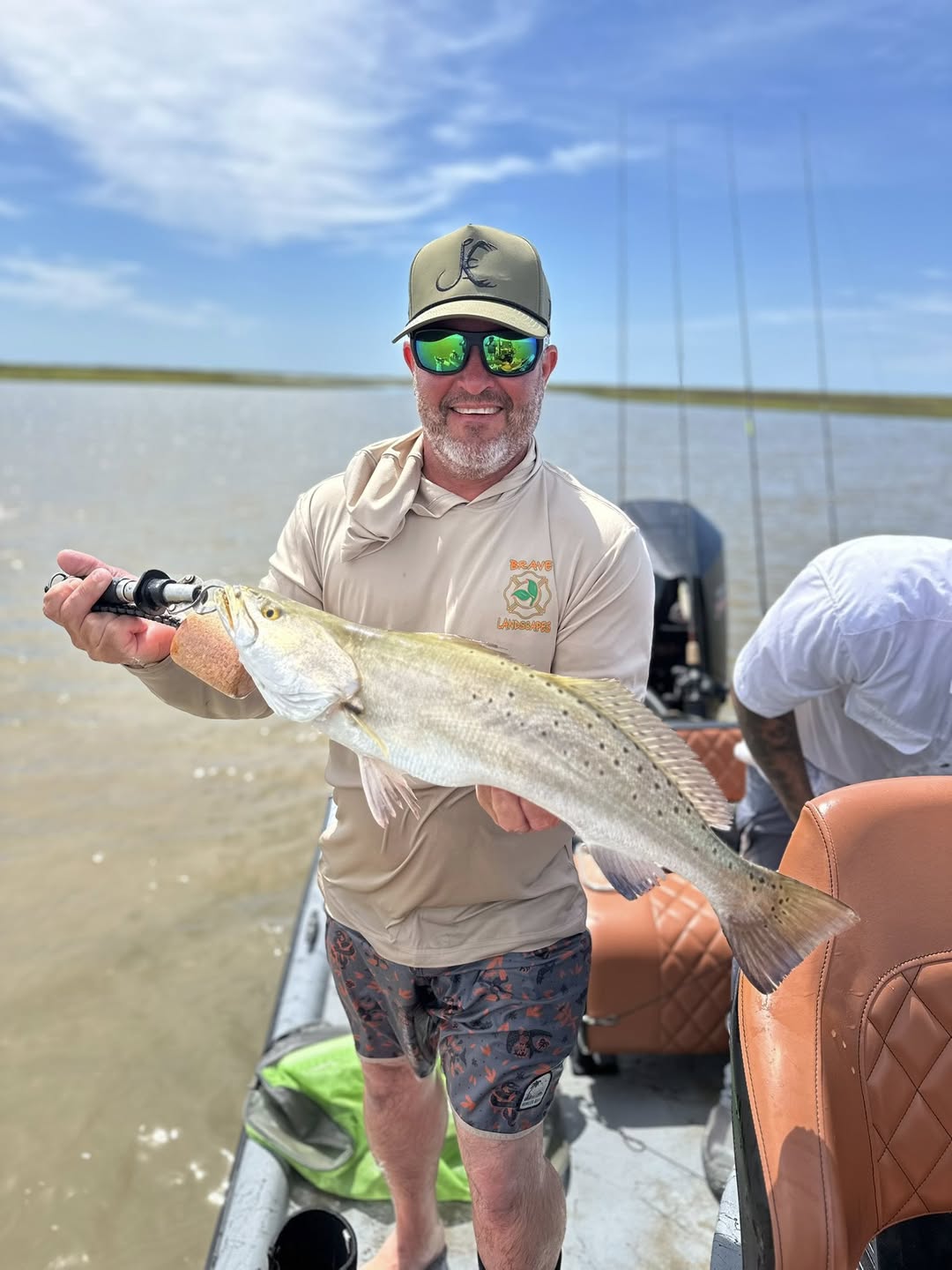 Speckled trout caught during fishing charter in Matagorda TX