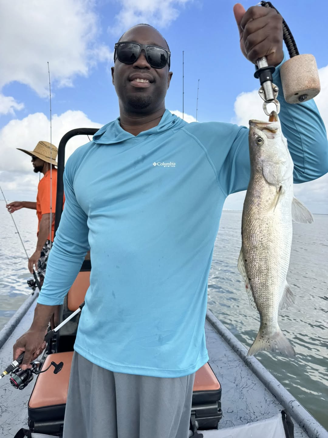 Speckled trout caught during fishing charter in Matagorda TX