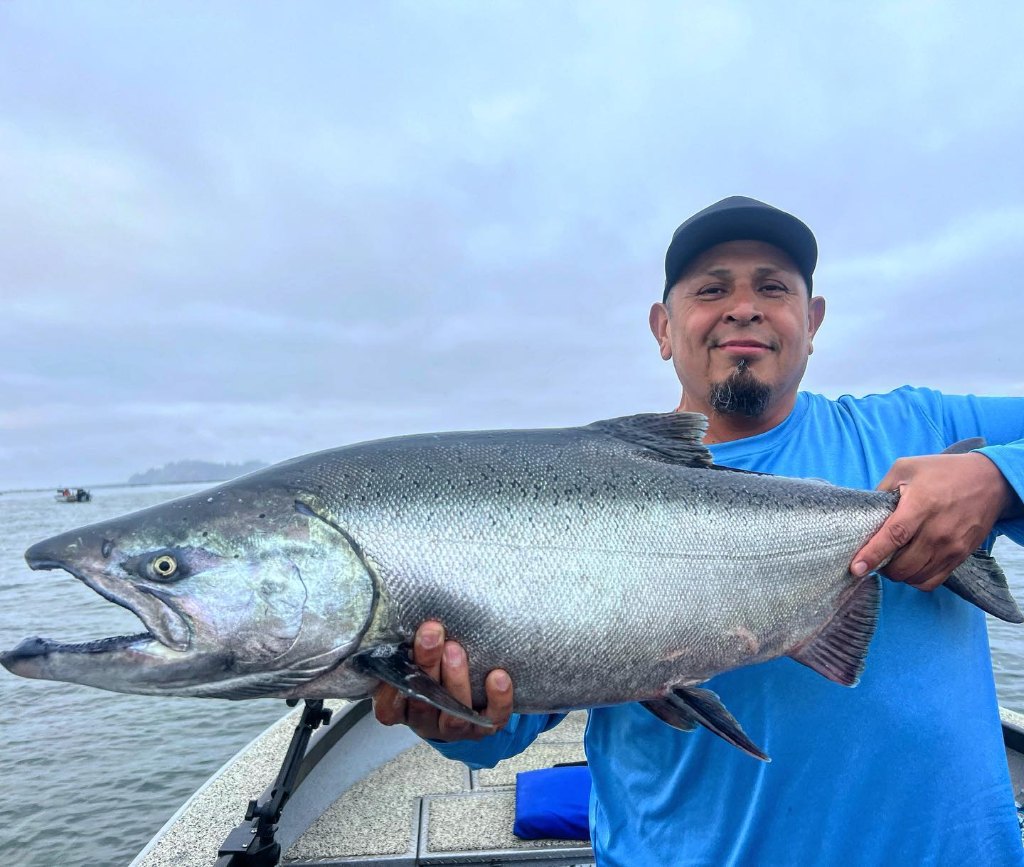 Caught a beautiful sea trout measuring 28 inches in St. Petersburg