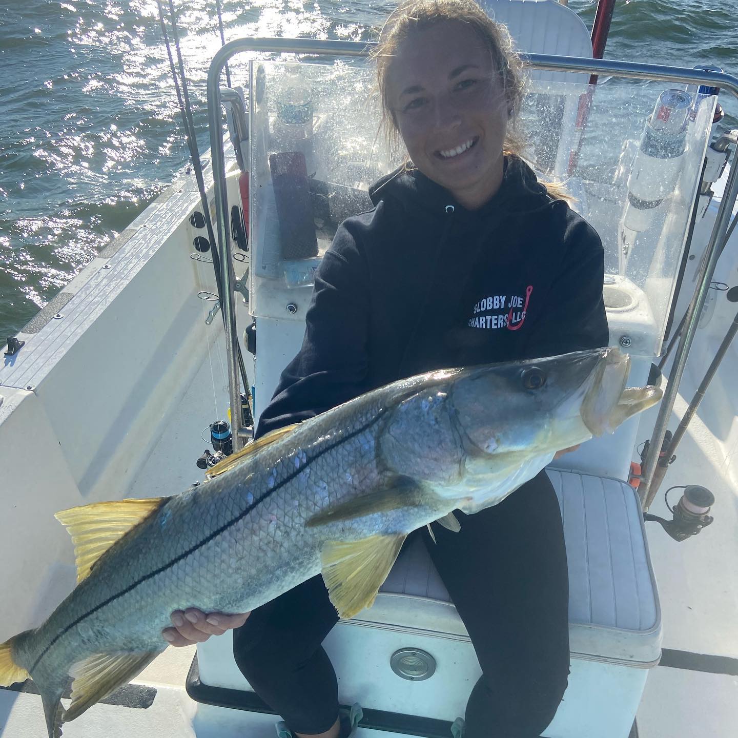 Angler with big fish caught in Tampa