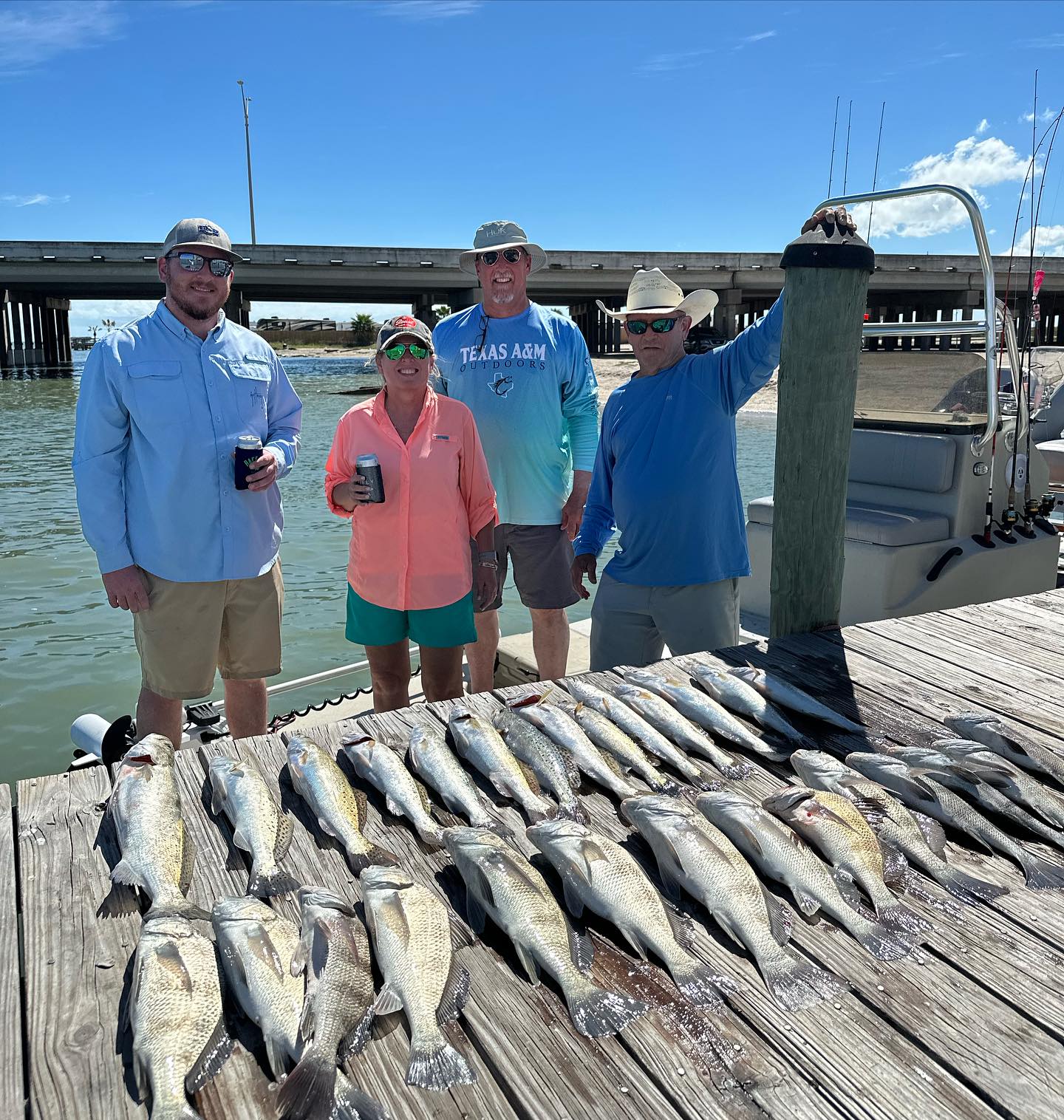 7 fishing and hunting on the lake in TX