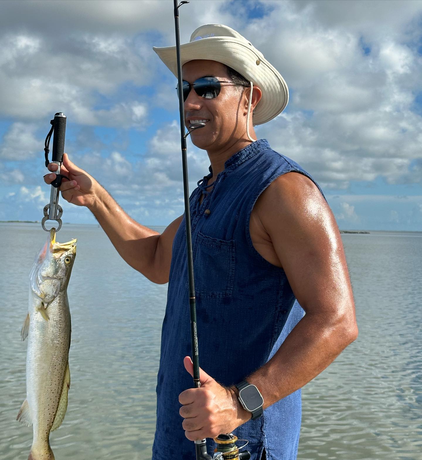 Angler fishing in Corpus Christi