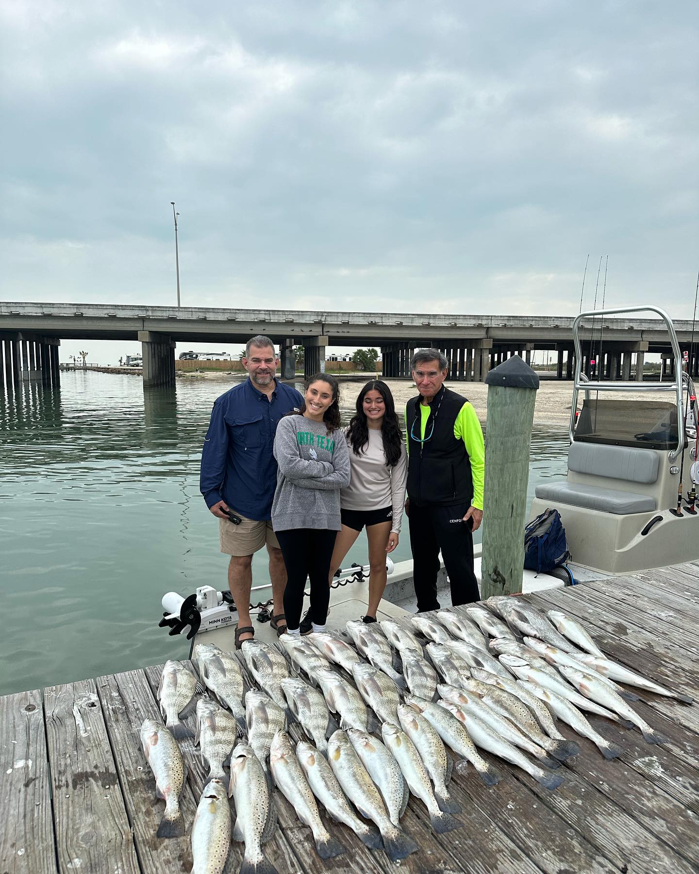 4 spotted weakfish caught in Corpus Christi