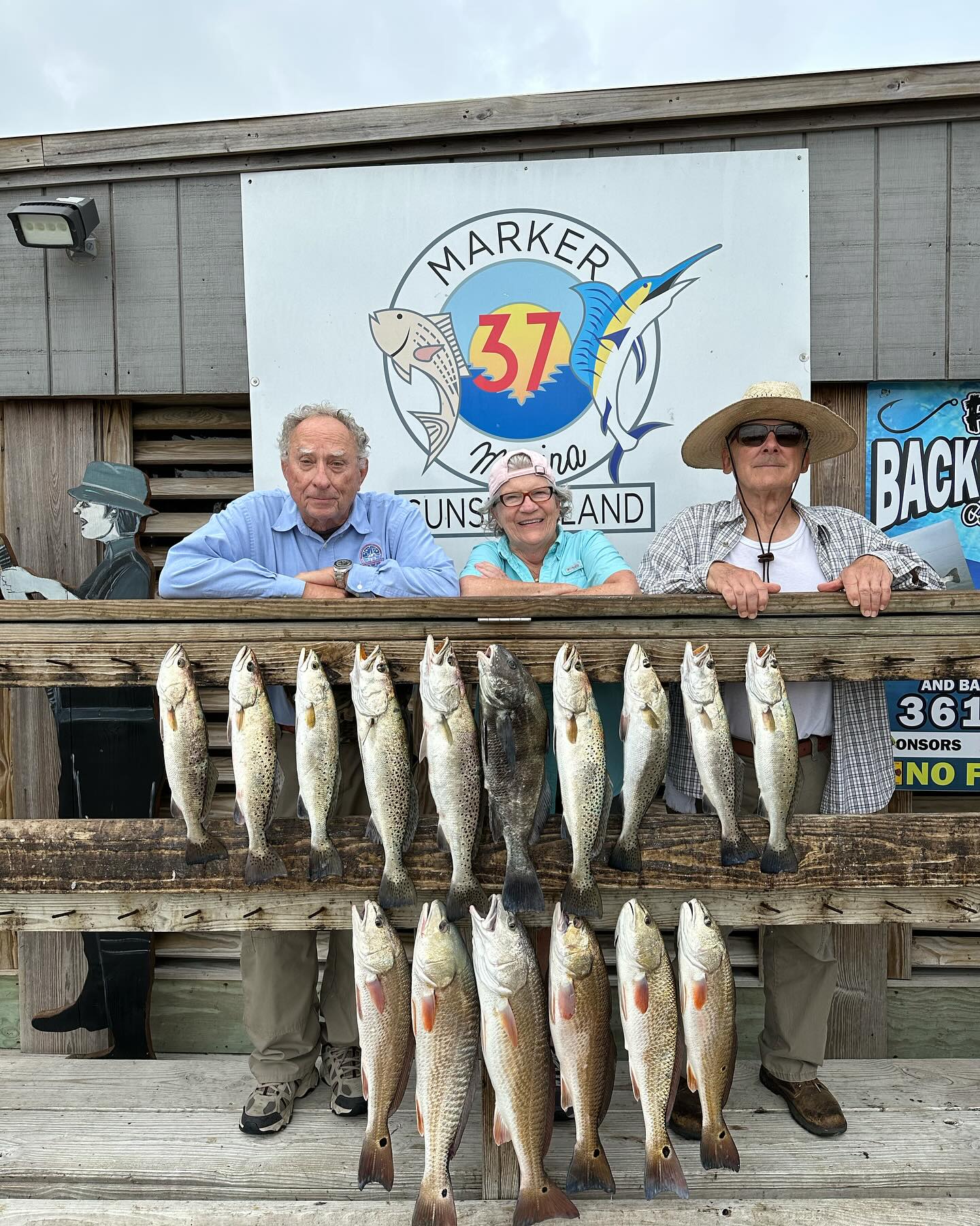 16 redfish and spotted weakfish caught in TX