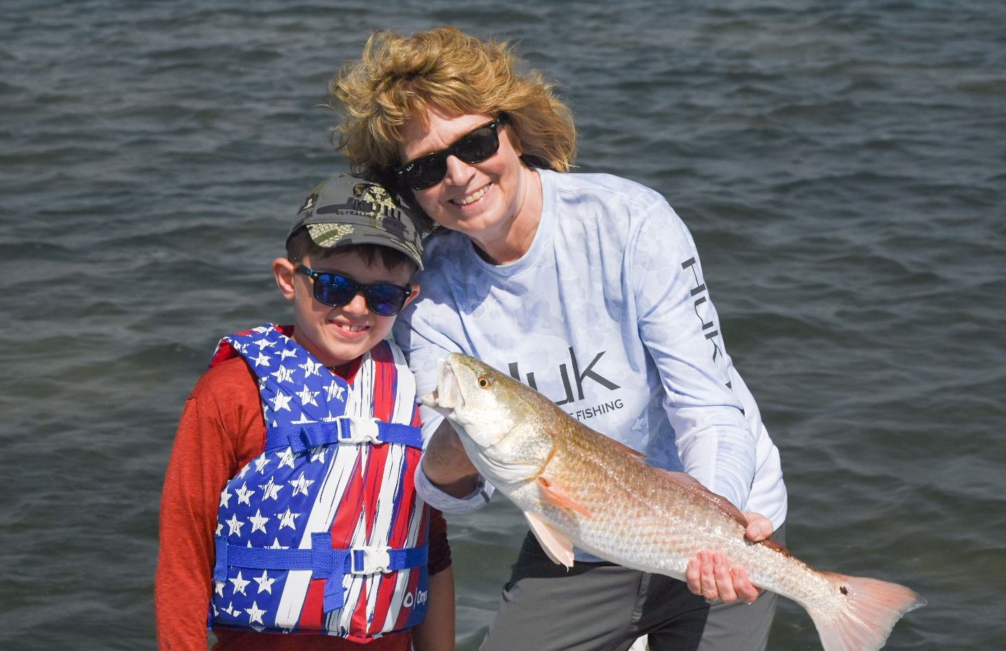Redfish caught during fishing trip in Aransas Pass TX