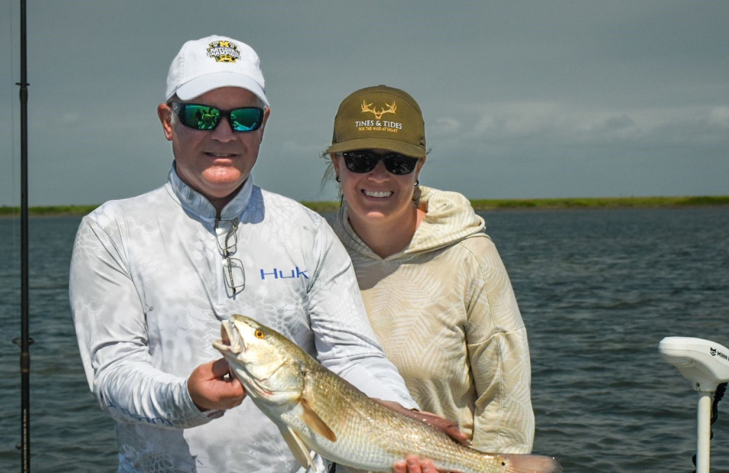 Redfish catch on fishing charter in Aransas Pass TX