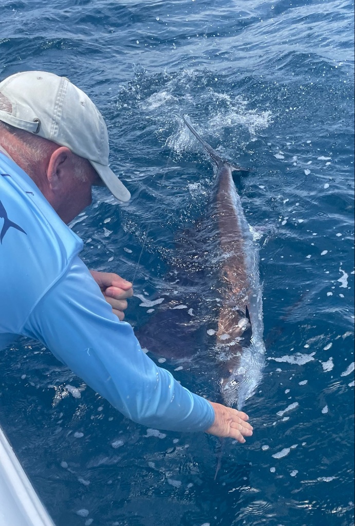 First sailfish for lucky larry and Cheryl