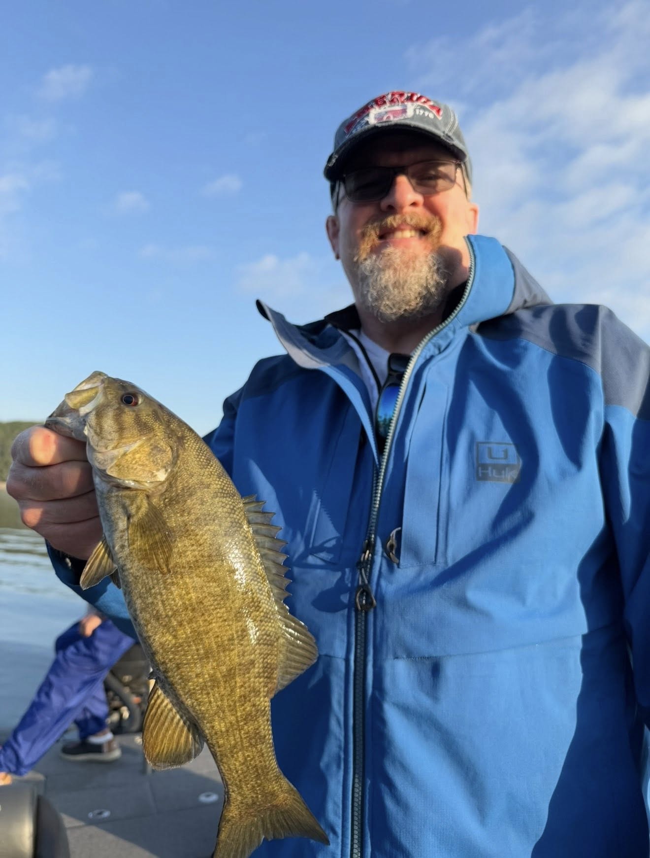 Smallmouth bass catch from Branson Missouri fishing trip