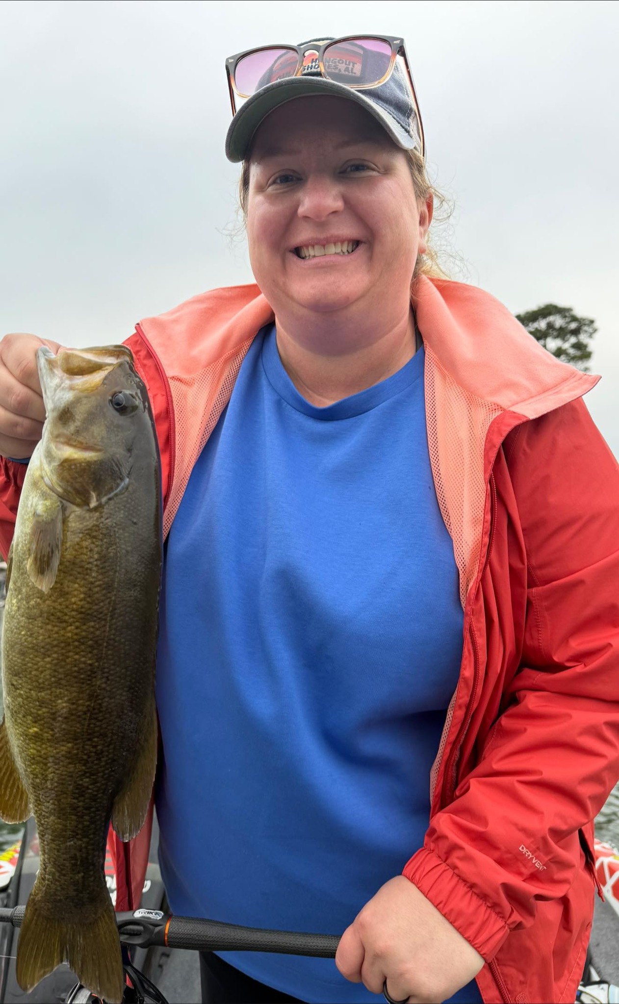 Smallmouth bass catch from fishing trip in Branson MO