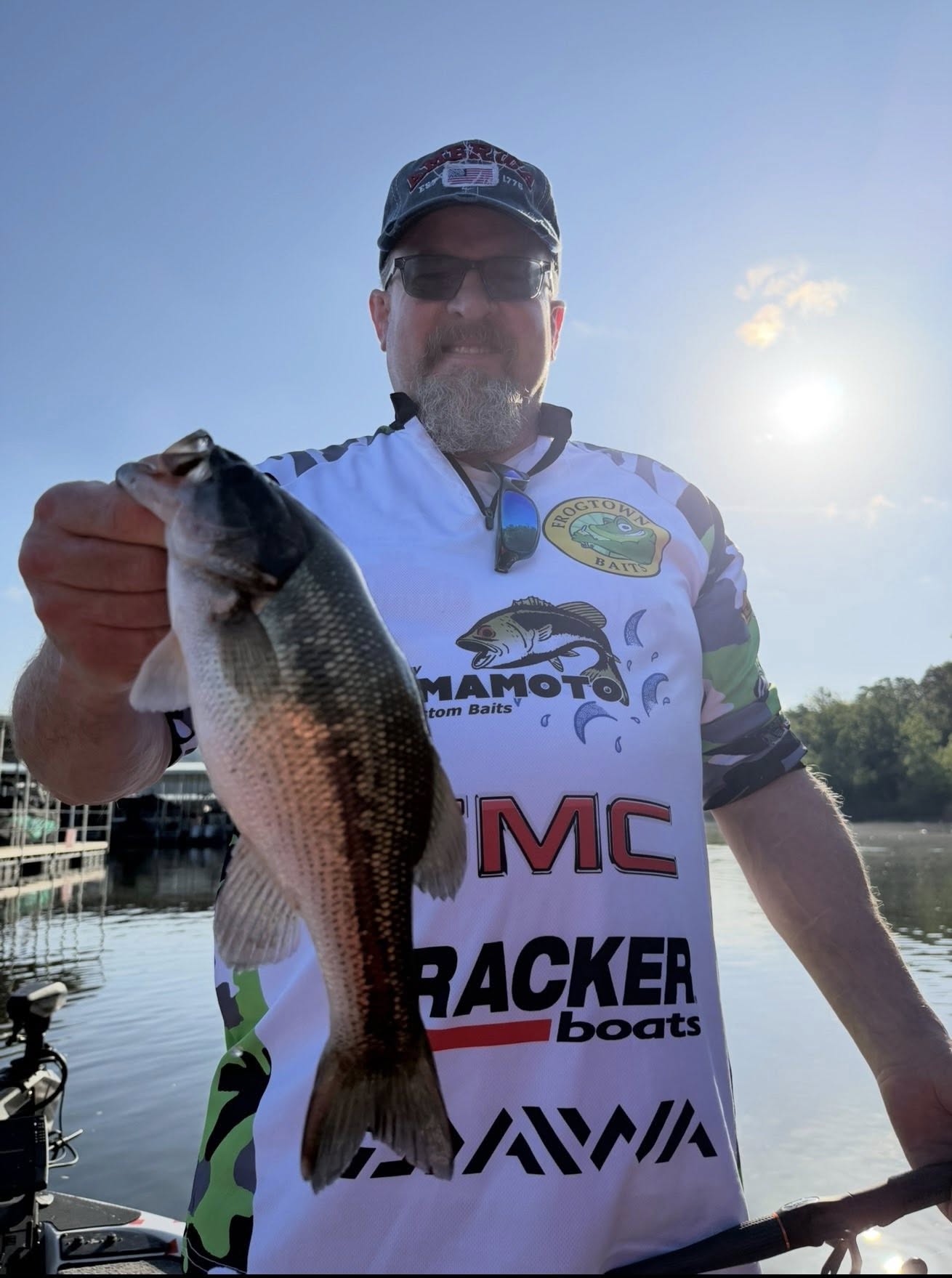 Spotted bass catch from fishing trip in Branson Missouri